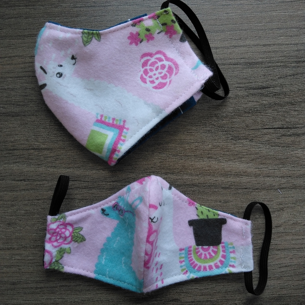 Llama Facemask for kids 8-12